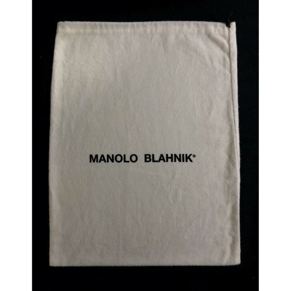 Manolo Blahnik Dust bag Storage Cover Drawstring 10.8" X 14" - Picture 1 of 5